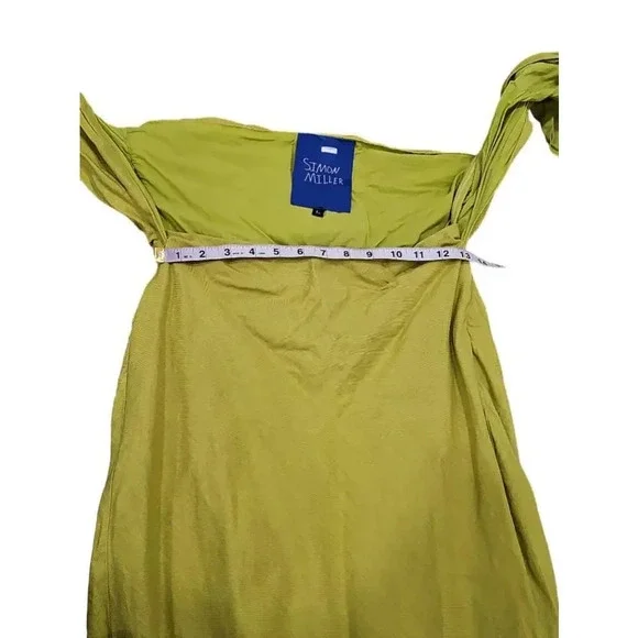 Women's Simon Miller Green Dress Size L - Picture 10 of 11